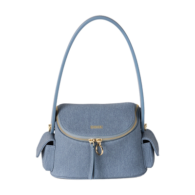 2025新款牛仔化妆包腋下包通勤包