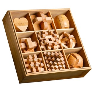 鲁班锁孔明锁全套小学生儿童益智智力锁玩具解扣榫卯积木开发动脑