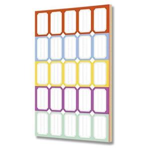 不干胶标签分类贴口取纸自粘贴防水仓库办公用品手写记号贴家用大小便利贴小学生姓名字贴空白商品标价格贴纸