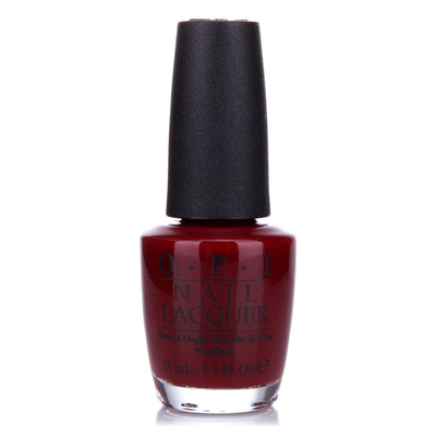 OPI酒红色显白指甲油免烤持久