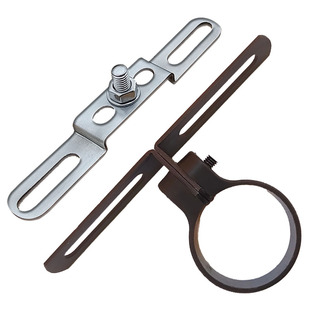 自行车座管尾灯转换架夹单孔货架转换片孔距改装带孔不锈钢片铁片