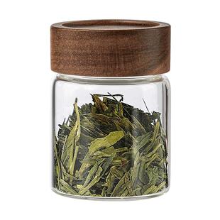 食品级玻璃茶叶罐花茶红茶密封罐储物罐家用便携储存收纳盒分装瓶