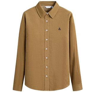 Navigare意大利小帆船纯棉长袖衬衫女士2026春季新款灯芯绒上衣