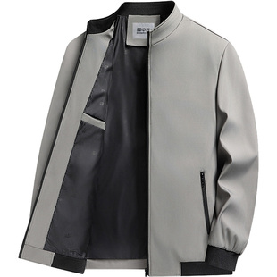 雪中飞男士夹克春装外套爸爸装商务休闲百搭中老年父亲春秋季上衣