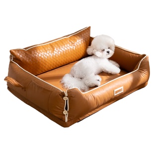 狗窝四季通用狗床可拆洗狗狗宠物沙发床大型犬睡觉新型乳胶狗窝垫