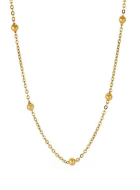 小金珠素链蛇骨链女久不掉色18K