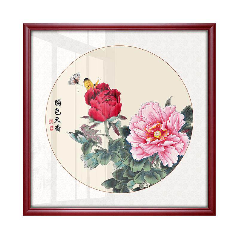 花开富贵风水招财过道走廊国画