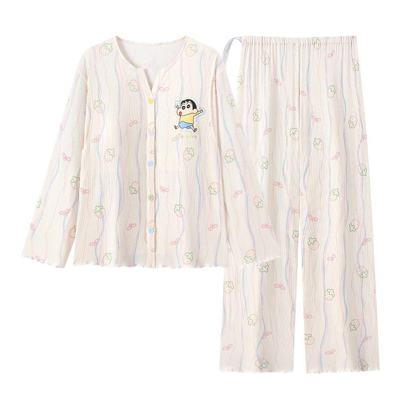 小个子甜美带胸垫睡衣套装夏季孕妇坐月子怀孕期哺乳月子服家居服