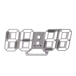 玻璃柜LED数字显示电子时钟3D立体桌面闹钟客厅酒柜大号wifi钟表