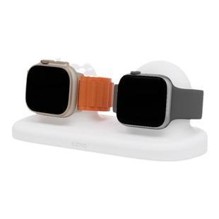 适用苹果手表apple watch10/9/se/Ultra充电器底座情侣双人充电支架iwatch S87655321代通用硅胶底座