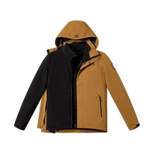 Jeep官方户外三合一冲锋衣男硬壳登山服防风防水徒步夹克男装外套