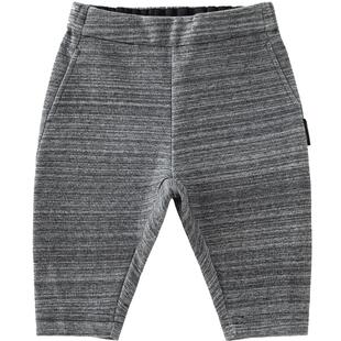 JUZI STORE童装长裤变形罗纹基本款下装九分裤中性男女童7820428