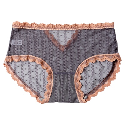 轻薄透明网纱性感蕾丝女生内裤