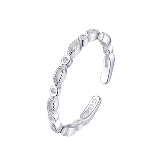 【巷南】925纯银交织线条戒指女小众设计尾戒高级感开口戒食指戒