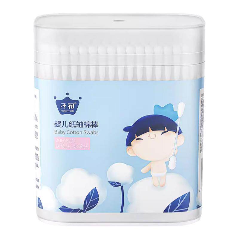 子初婴儿棉签双头超细