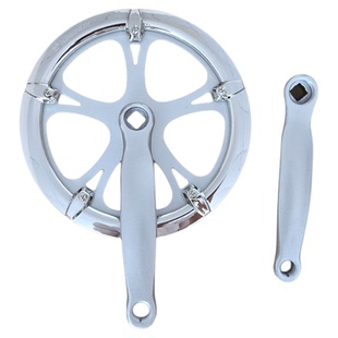 代驾车折叠车电动车46T齿盘单速牙盘齿盘自行车链轮152mm曲柄配件