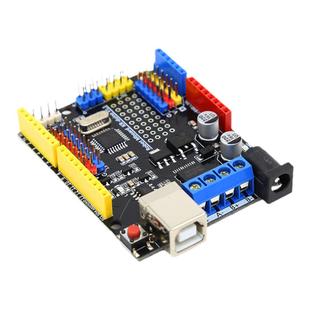 for arduino开发板uno  r3编程智能小车主控带电机驱动集成扩展板