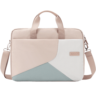 斜挎电脑包14寸女生手提笔记本适用苹果MacBookPro13联想拯救者r9000p华为15.6寸戴尔16好看高颜值防震内胆包