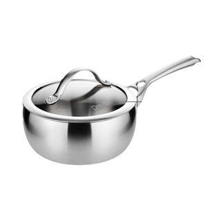 德国戴德不锈钢奶锅食品级加厚无涂层婴儿辅食牛奶锅煮面小锅