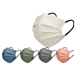 莫兰迪色医用外科口罩一次性医疗三层女高颜值正规医护单独立包装