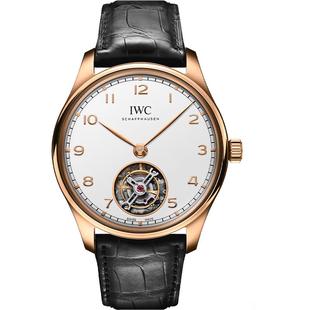 IWC万国官方旗舰IWC葡萄牙系列手动上链陀飞轮腕表瑞士机械手表男