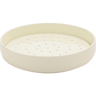 陶瓷细孔蒸盘饺子盘沥水果盘滴油烤盘烤箱微波炉沥油架多功能蒸片