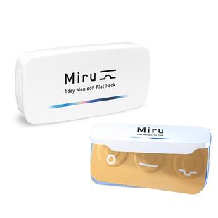 【自营】日本米如Miru隐形近视眼镜日抛盒30片装水润透明片官网