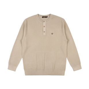 【老钱风亨利领】Raidy Boer/雷迪波尔2025秋男刺绣针织毛衣5770