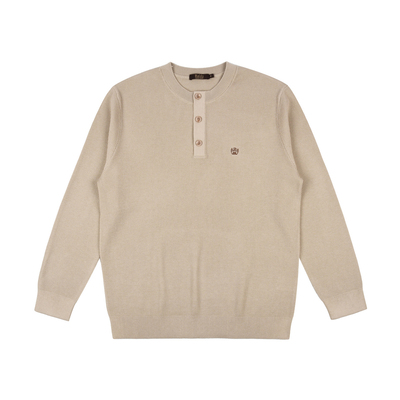 雷迪波尔亨利领刺绣毛衣