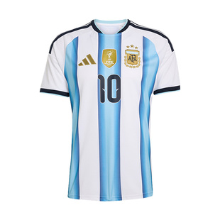 小李子阿迪达斯2026世界杯阿根廷主场球迷版短袖球衣成人男JM8396