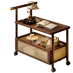 可移动边几茶几小推车客厅沙发边柜侧柜小桌子零食收纳置物架餐车