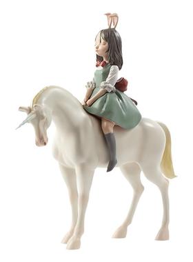 可米生活电视柜白夜童话梦马摆件