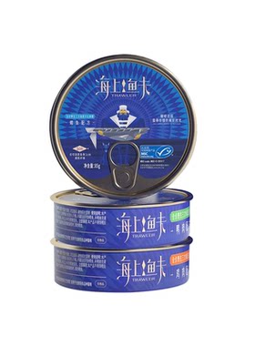 海上鱼夫主食猫罐头三文鱼骨间肉