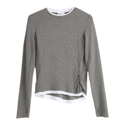 咆哮野兽假两件软糯长袖上衣