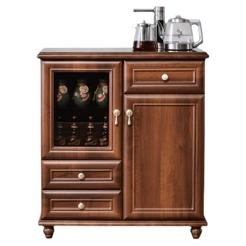 家用茶吧机柜子一体柜客厅新中式实木高端餐边柜全自动智能饮水机