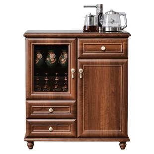 家用茶吧机柜子一体柜客厅新中式实木高端餐边柜全自动智能饮水机