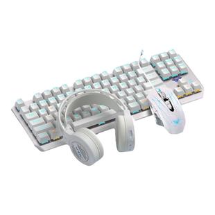 狼蛛87机械键盘鼠标套装耳机三件套F3087有线电竞游戏电脑键鼠套