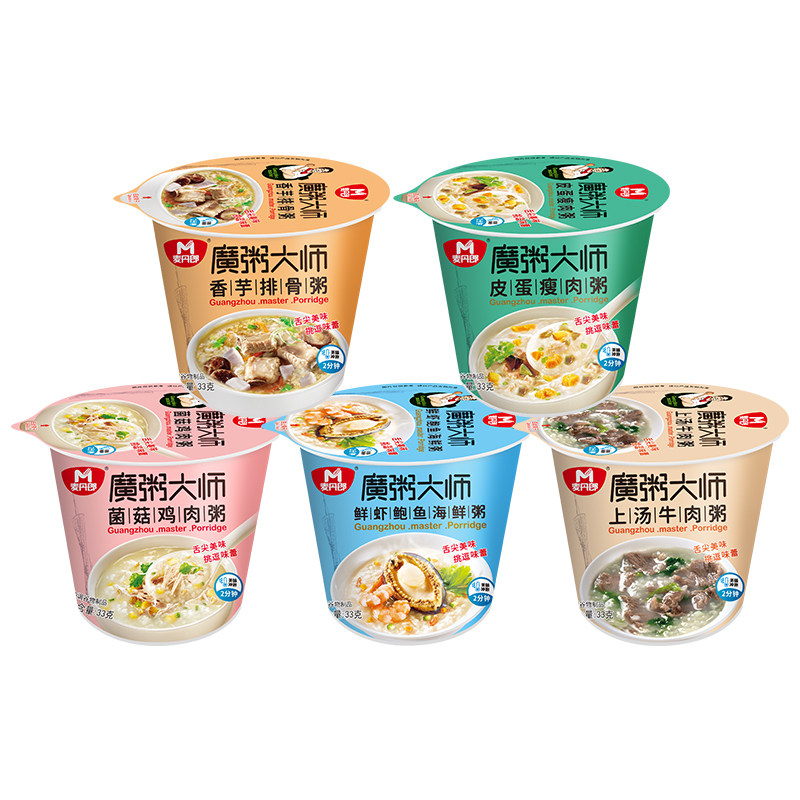 冻干粥新口味冲泡即食懒人代餐粥