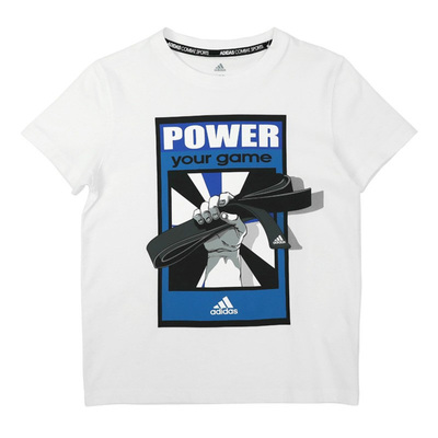 adidas阿迪达斯儿童夏季套头圆领短袖T恤adiTSG5K-WBU