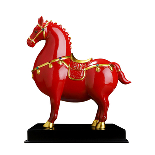 可定制陶瓷马摆件马到成功客厅办公室装饰工艺品乔迁开业新年礼物