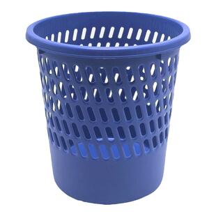 办公室圆形垃圾篓卧室塑料垃圾桶客厅家用纸篓宿舍加厚镂空废纸桶