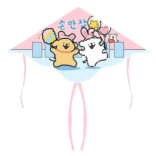 潍坊风筝2026年新款儿童卡通成人微风易飞新手持库洛米美乐蒂风筝