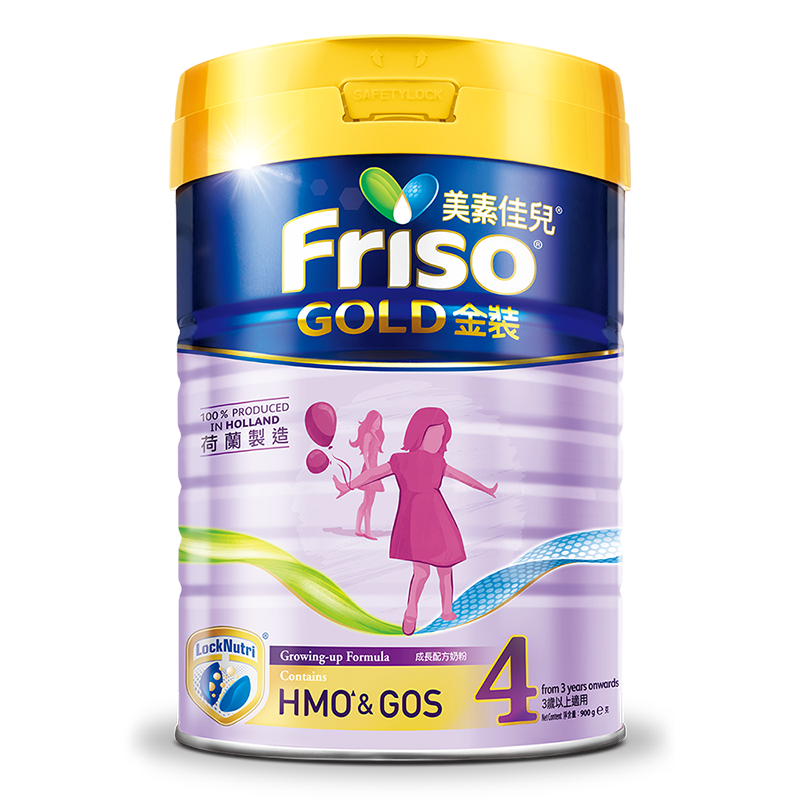 【自营】Friso港版金装美素佳儿全新6HMO结构+MLC乳脂配方4段800g