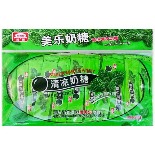 尚美乐清凉奶糖薄荷奶糖条喜糖零食软糖8090后怀旧儿时小时候糖果