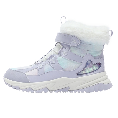 特步女童冬季棉鞋户外运动