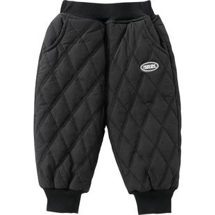 男童秋冬季夹棉裤子宝宝冬装婴儿小童裤男孩冬天加绒休闲保暖长裤