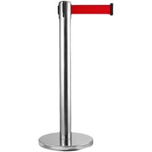 加厚一米线不锈钢隔离带排队柱银行收银酒店移动围栏伸缩带礼宾柱