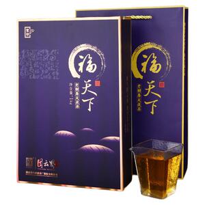 黑茶湖南安化正品白沙溪团云界福天下紫印高山茶园茯茶礼盒装1kg