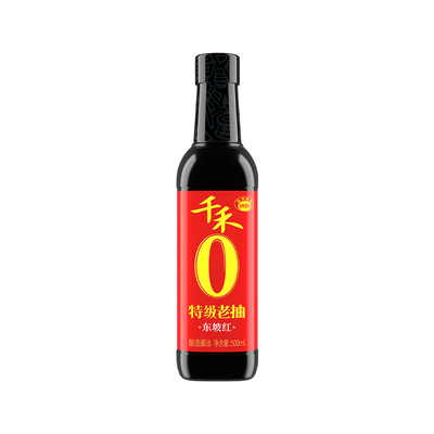 千禾特级老抽500ml*1瓶东坡红
