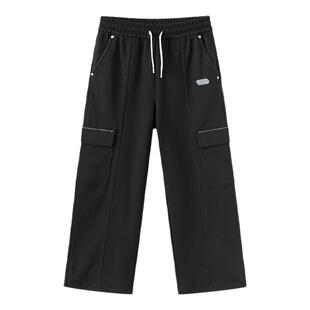 巴拉巴拉童装女童直筒裤子儿童2026春新款休闲宽松长裤工装裤中腰